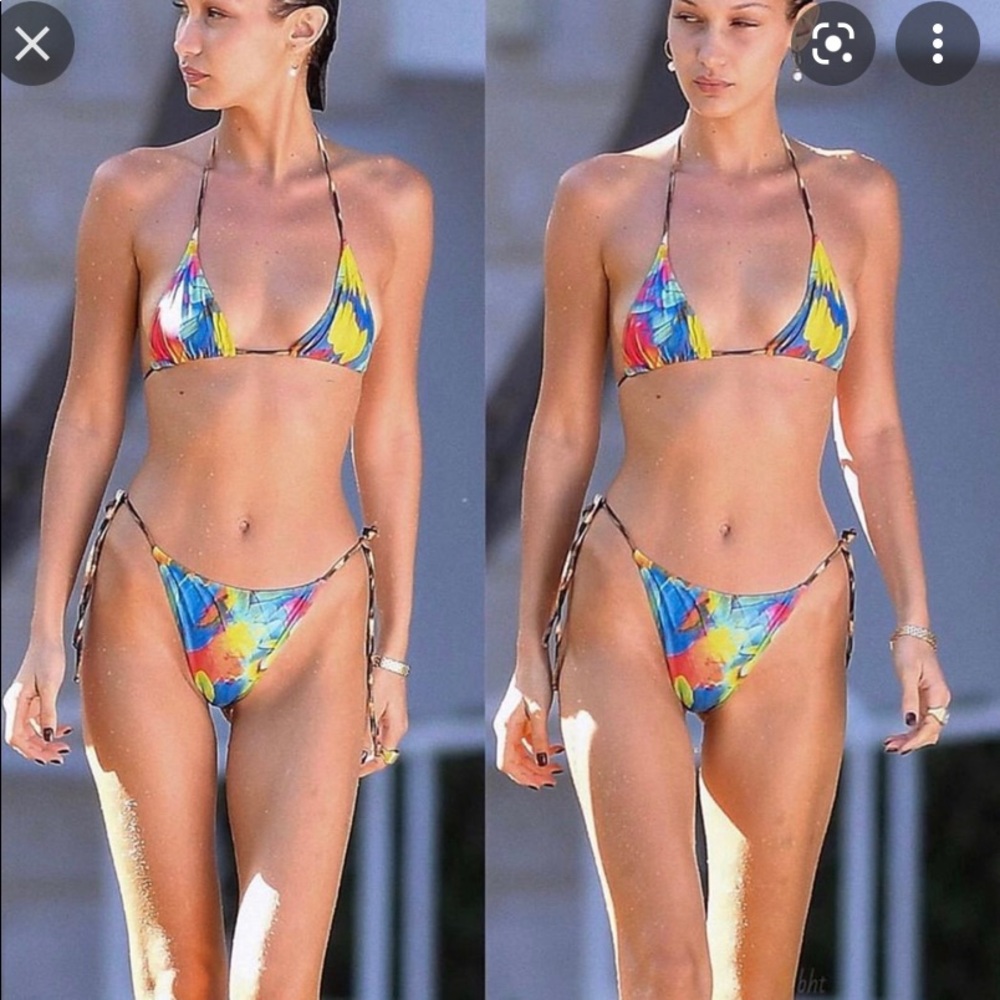 Melissa Simone Multi colored bikini